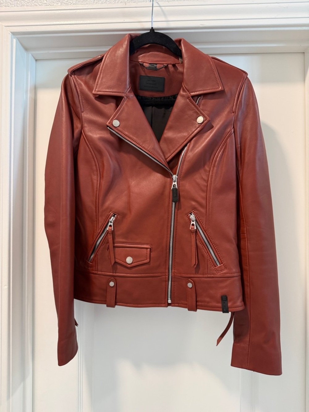 RUDSAK Rust Lamb Leather Moto Jacket